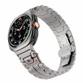 Stainless Steel Strap for Samsung Galaxy Watch Ultra (47mm) & Watch 7/6/5/4 – Butterfly Clasp