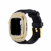 Diamond Encrusted Band Liquid Silicone Case, Strap