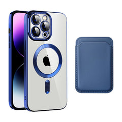 Transparent Magnetic Card Holder TPU Case for iPhone 16 Series Transparent Magnetic Card Holder TPU Case for iPhone 16 Series