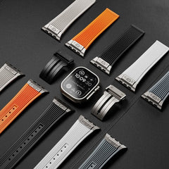 Streamlined Silicone  Watch Bands