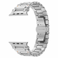 Stainless Steel Three-Bead Metal Watch Strap