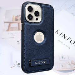 Leather Stand Protective Phone Case for iPhone 15 Series