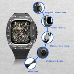 Carbon Fiber Richard Mille Style RM Series Integrated Band and Case Set